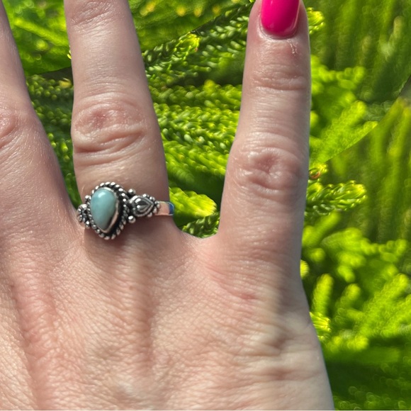Larimar Heart Ring - Picture 2 of 2